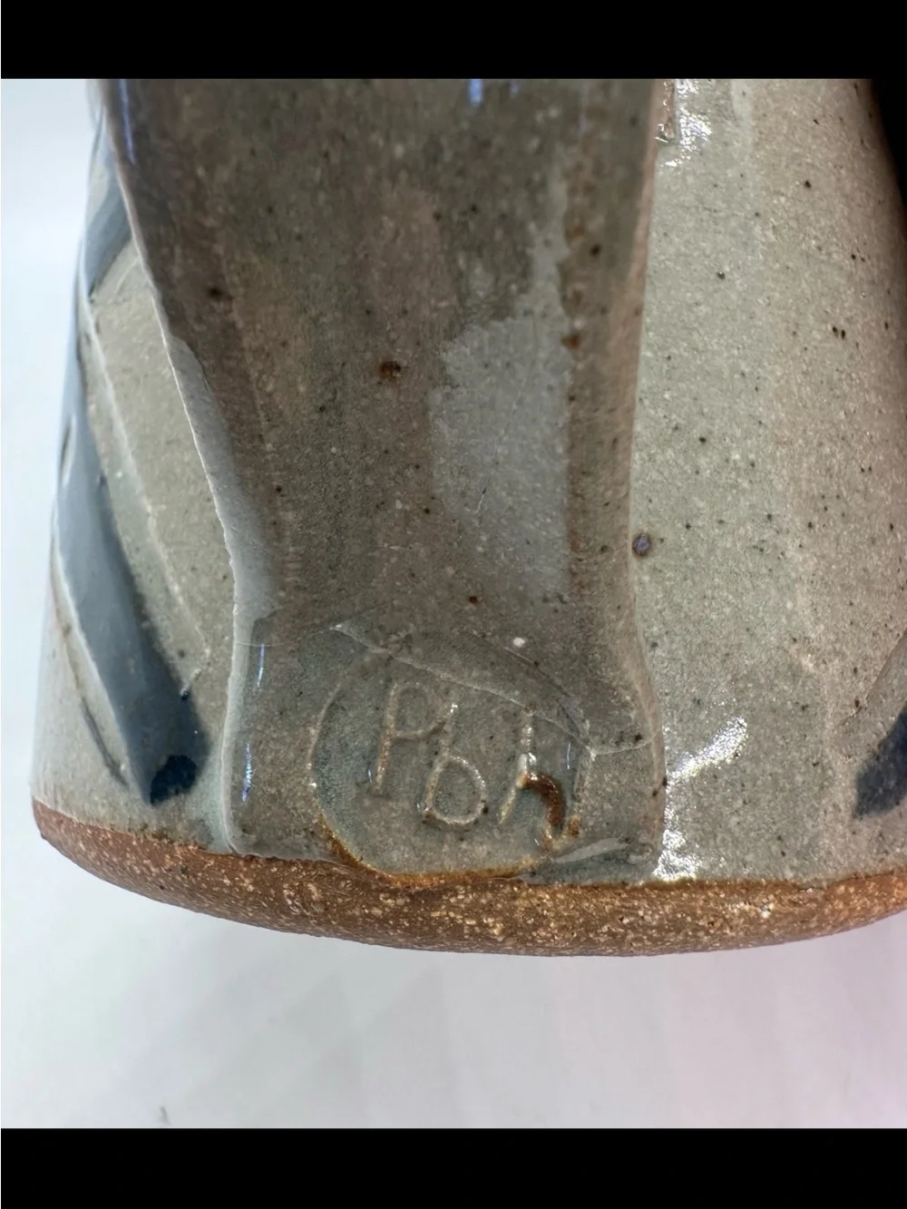 Handcrafted Stoneware Blue Speckled Cat Pottery Coffee Mug Unique